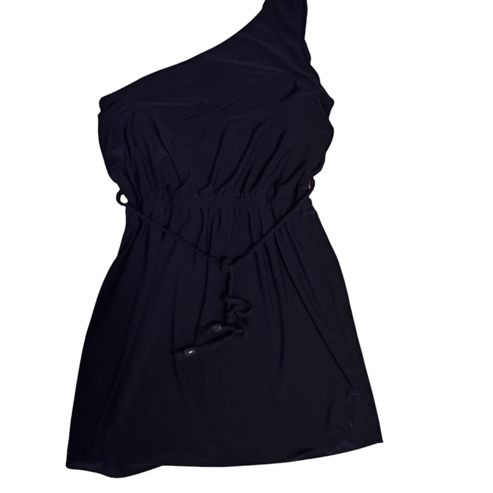 Elegant Black One-Shoulder Dress